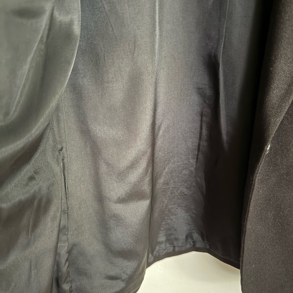 Vintage Sag Harbor 100% Wool Women's Black Blazer, Size 10 - Picture 5 of 5